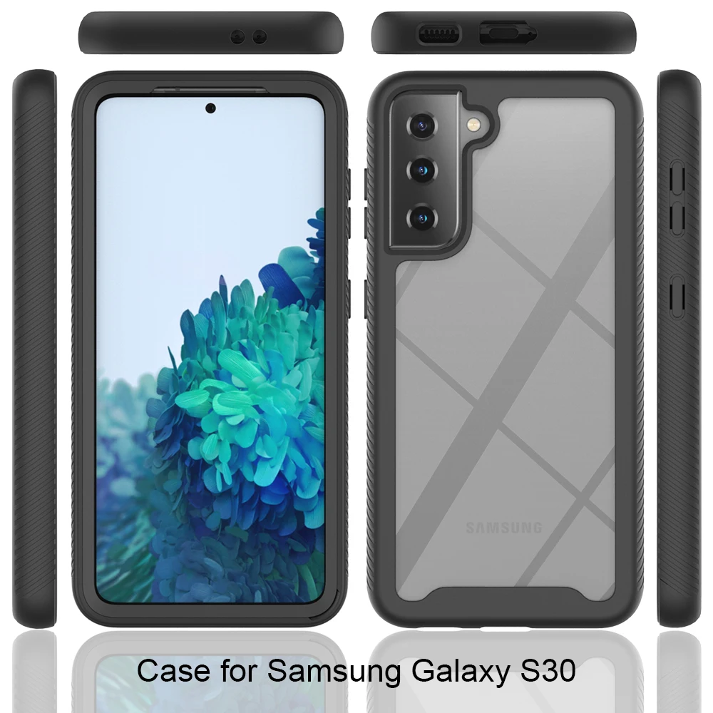 

Shockproof Crystal Clear Hard Solid Case for Samsung Galaxy Note 20 Ultra S21 S20 FE A21S A31 A81 A12 5G A42 Cover