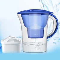 2 5l water pitcher home activated carbon net kettle office water purifier food grade material water filter with electronic timer