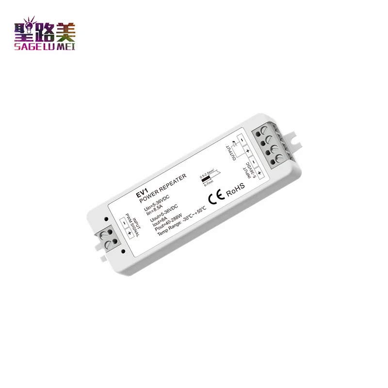 

EV1 1 Channel Constant Voltage Power Repeater 5V -36V 24V LED amplifier /PWM signal input Constant voltage output