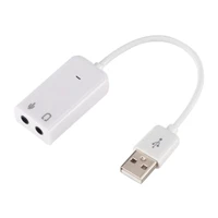 virtual 7 1 3d external sound card usb 2 0 audio adapter to jack 3 5mm earphone sound card for laptop notebook pc