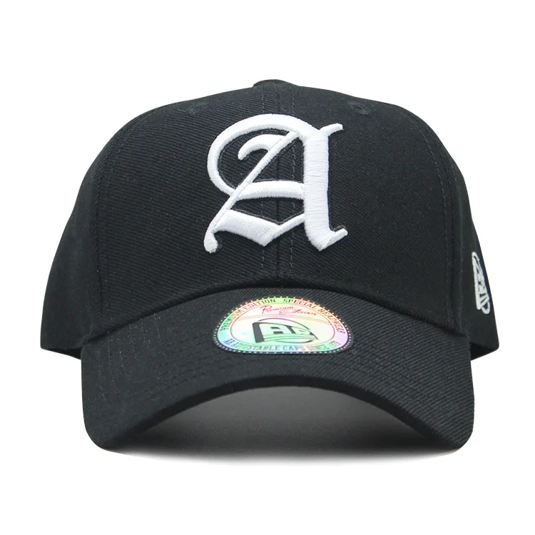 Бейсболка с вышитым алфавитом для мужчин и женщин уличная Солнцезащитная шляпа