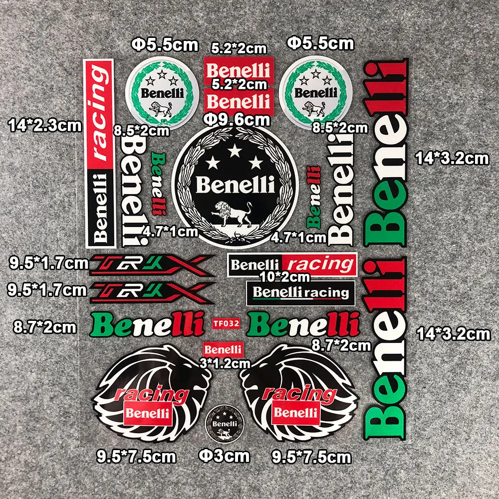 Светоотражающие наклейки на бак для мотоциклетного шлема водонепроницаемые Benelli