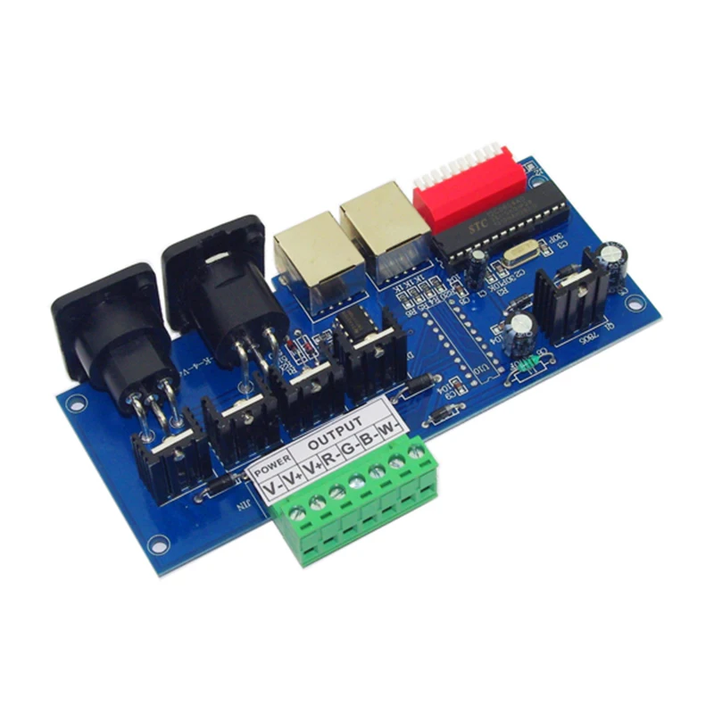 DC12V 24V 4CH светодиодный DMX512 4 канала * 4A 16A max контроллер четыре CMOS слива открытая DMX