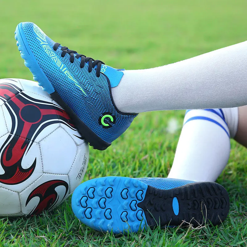 

Football Shoes Men Sliver Black AG Sole Outdoor Cleats Professional Soccer shoesTurf Spikes Boy Women Athletic Trainers Sneakers