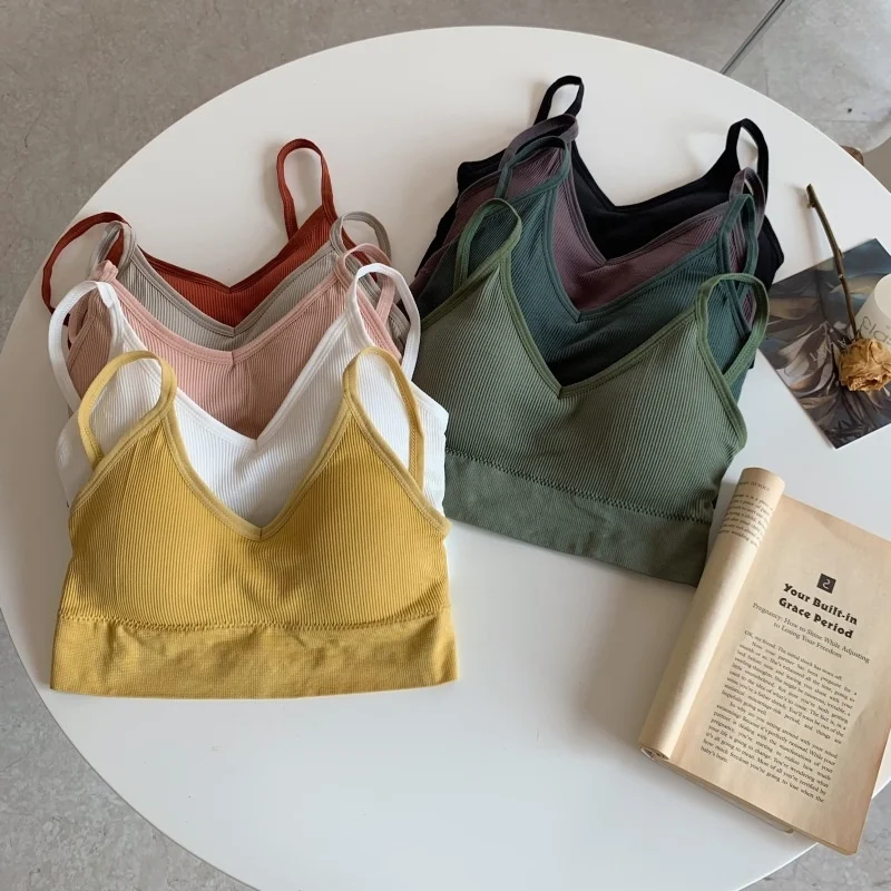 

Real Shot Women's Sling Spring And Autumn New Korean Style Wireless Women's Clothing