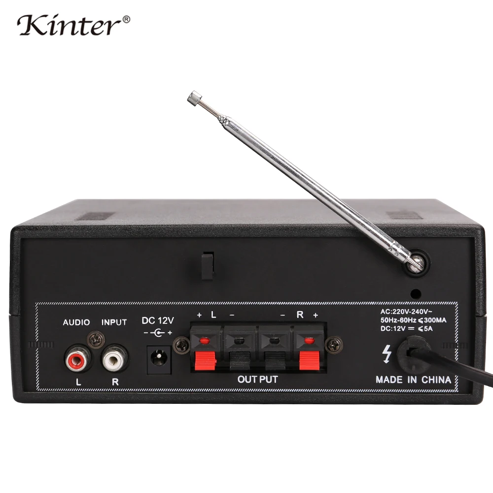 Kinter-005 hifi усилитель аудио 2.0CH 10 Вт на канал с USB SD AUX вход FM радио предложение