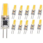 10 шт.лот Dimmable G4 удара лампа 6 Вт 10 Вт ACDC 12V 220V COB SMD LED G4 регулируемой яркостью лампы заменить галогенные Прожектор люстра