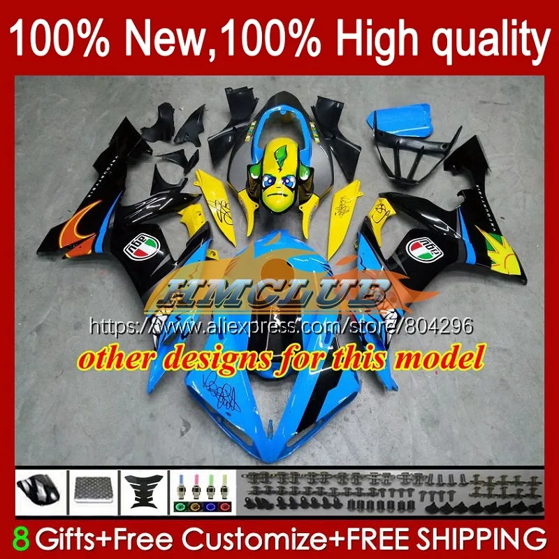 Корпус для YAMAHA YZF R 1 1000 CC 1000CC YZF-1000 YZFR1 61No.49 R1 YZF-R1 04 05 06 YZF1000 синий черный 2004 2005 2006