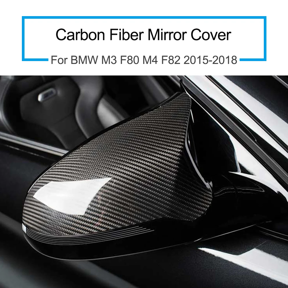1 пара для BMW M3 F80 M4 F82 2015 2018 Крышка зеркала из углеродного волокна автомобильные