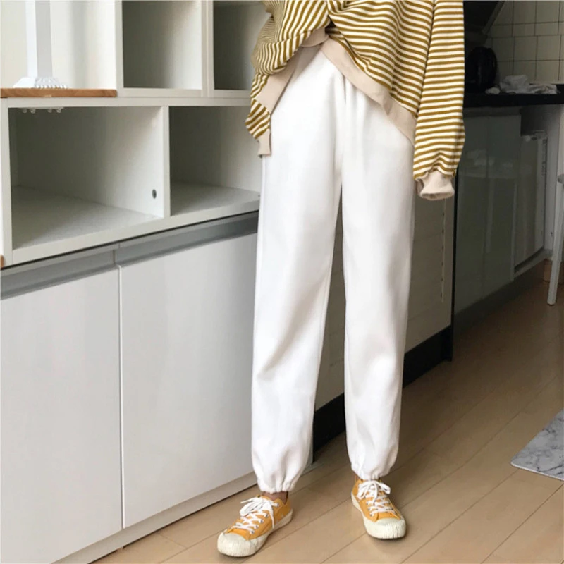 

2020 Sweatpants Women Baggy Gray Sports Pants Joggers Women Wide Leg Oversized Streetwear High Waisted Trousers Women