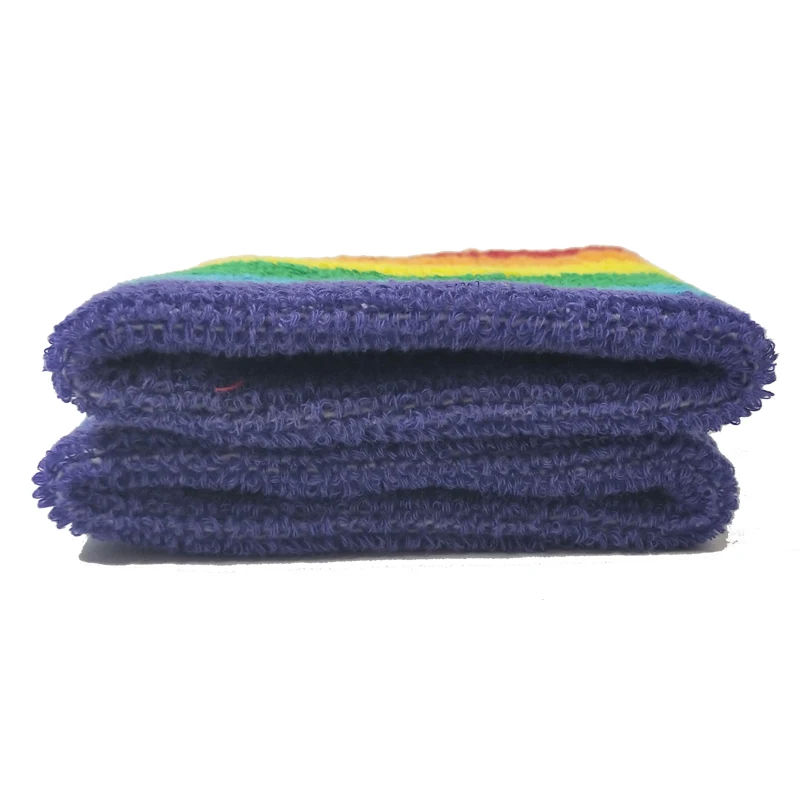 1 Радужный Браслет для поддержки запястья Хлопковое полотенце эластичная пряжа