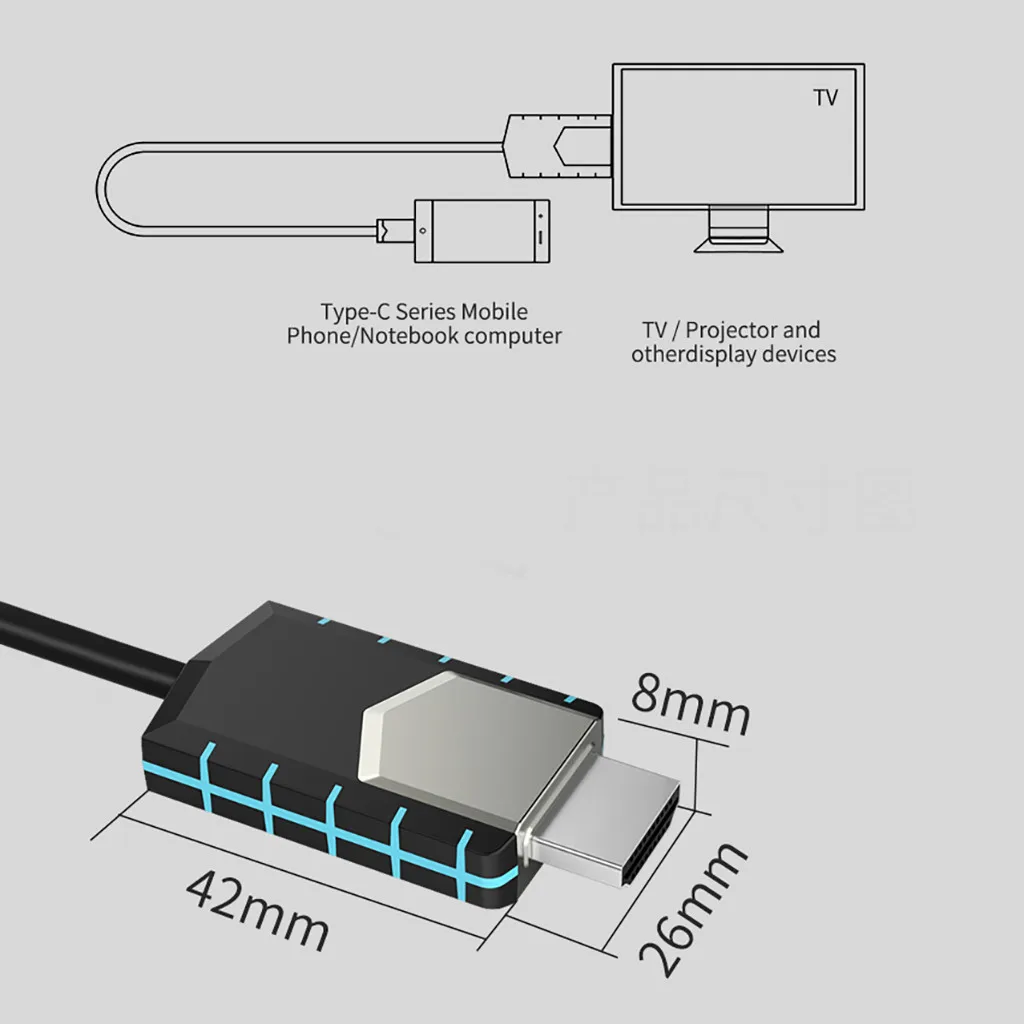 OMESHIN супер 4K передача USB Type C HDMI HDTV AV ТВ-кабель адаптер для Samsung Galaxy Note10/10 + M ac-book 822 #2 |