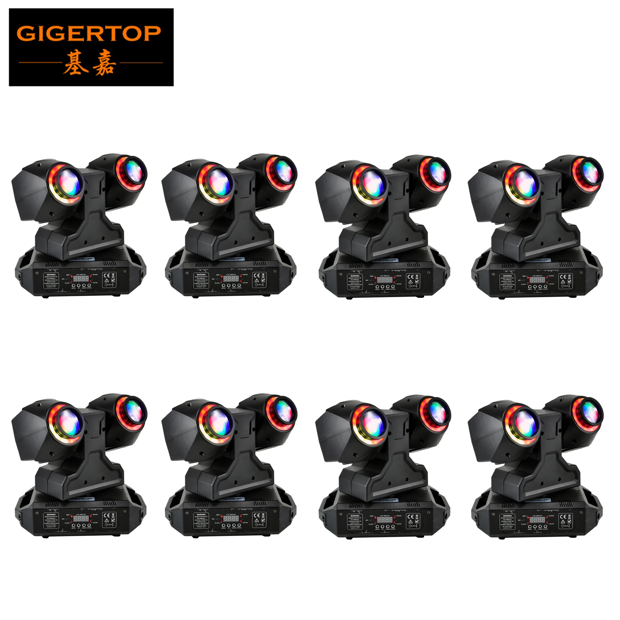 

Светодиодный прожектор TIPTOP DMX для диджея, подвижный Точечный светильник RGBW 4 в 1, освещение для дискотеки, клуба, вечевечерние, сценическое ос...