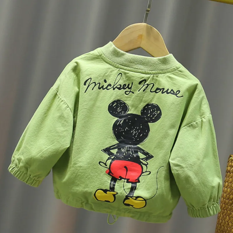 

Boys Children's Print Cartoon 1-3 New Years Old Zipper Back Autumn Baby Girls Foreign Jacket Cardigan and Jacket Baby Children'