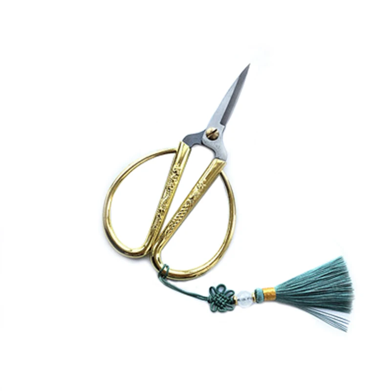 

Vintage Stainless Cross Stitch Scissors with Tassel Accessories Thread Cutter Canvas Embroidery Needlework Tools Sewing Supplies
