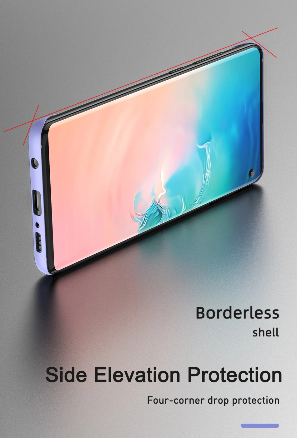 Тонкий Жесткий ПК Безрамное чехол для телефона для samsung Galaxy S9 S10 плюс S10e Примечание 10+ A10 A20 A30 A40 A50 A70 A7 A750 резиновый матовый чехол