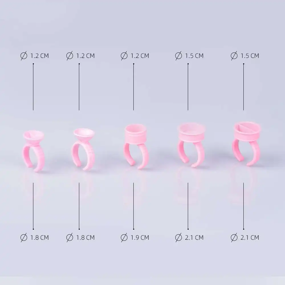 

Wholesale Disposable Eyelash Extension Glue Rings Eyelash Extension Glue Holder Container Tattoo Accessories