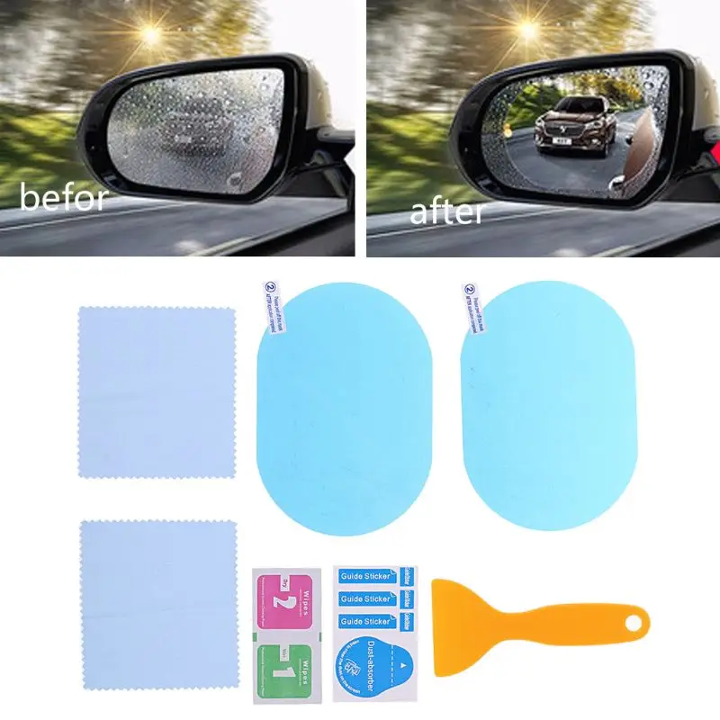 Новинка 1 пара автомобильный Грузовик анти вода туман пленка покрытие