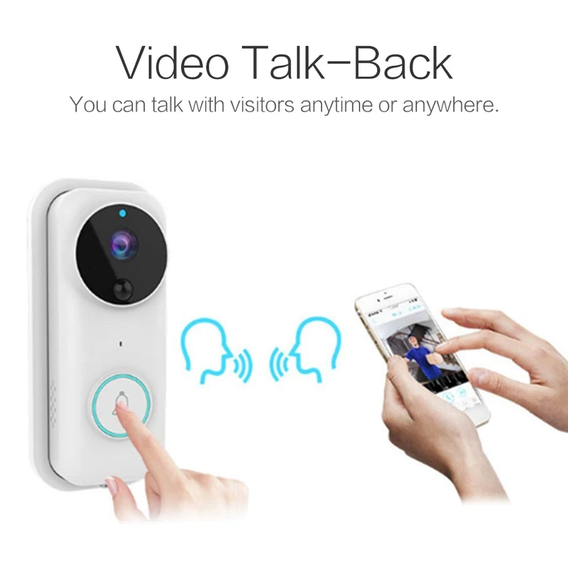 Дверной звонок беспроводной WiFi дверной монитор сигнализация телефон IP камера