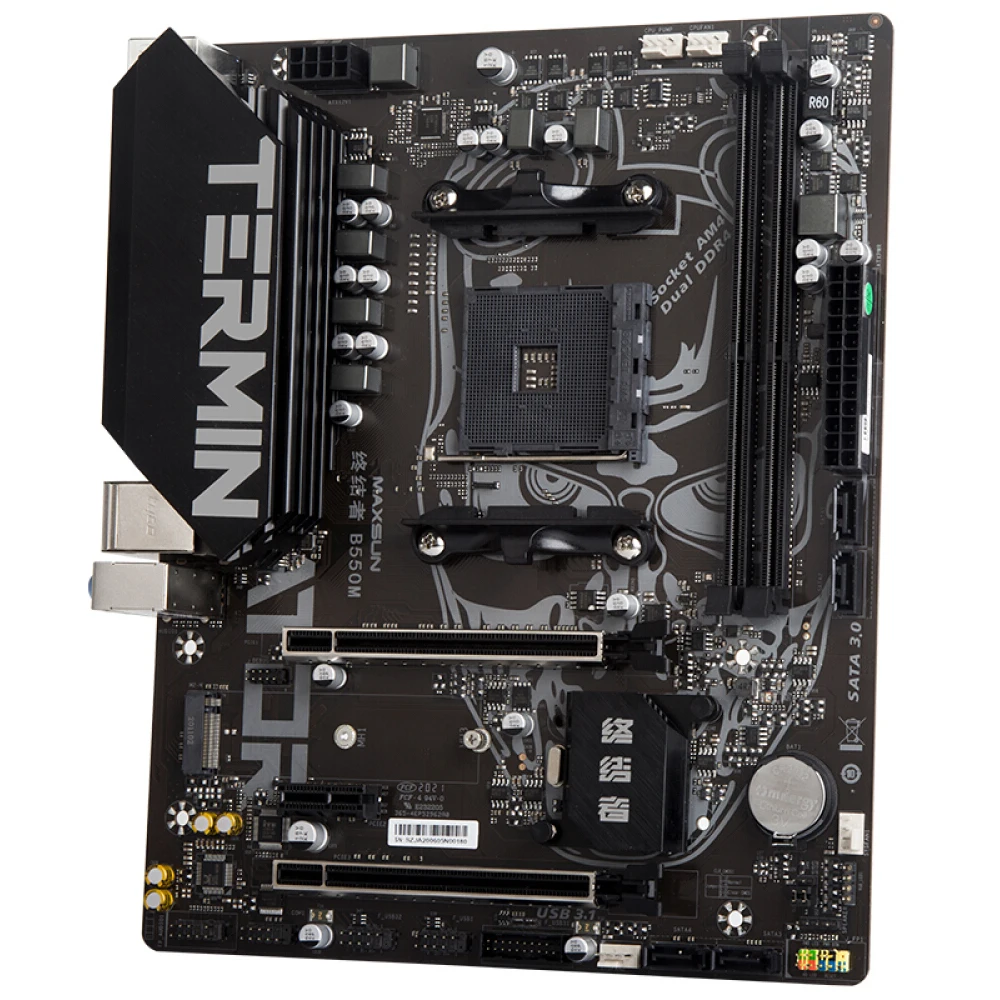 Материнская плата MAXSUN B550M б/у DDR4 M.2 SATA SSD процессор RYZEN R5 3600|Материнские платы| |