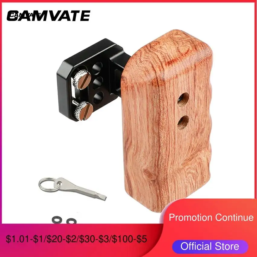 Рукоятка с деревянной ручкой CAMVATE (справа) 1/4 дюйма для Panasonic Серии GH C1649|Аксессуары