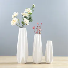 Современные Простые керамические вазы белая/черная настольная