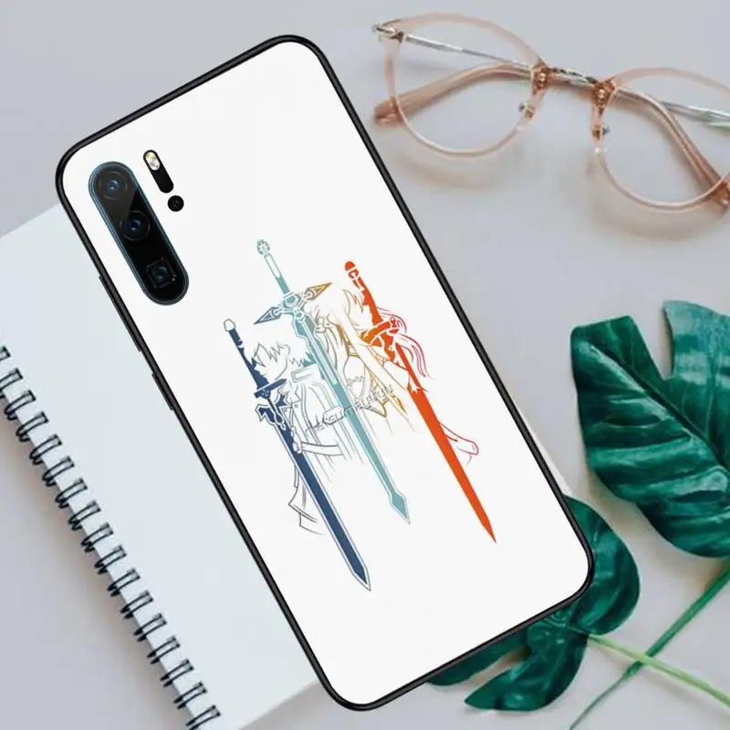 

Sword Art Online SAO Anime Manga Phone Cases For Huawei P40 P20 P30 lite Pro P Smart 2019 Mate 40 20 10 Lite Pro Nova 5t