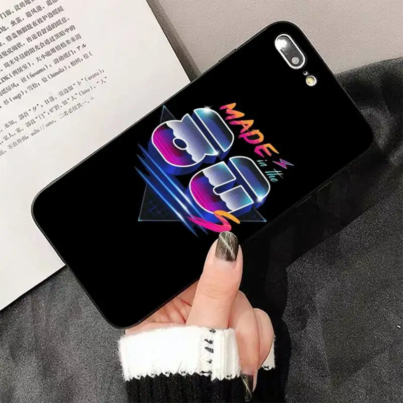 Винтажный мягкий чехол Synthwave в стиле ретро 80-х для телефона iphone 13 8 7 6 6s Plus X 5 5S SE 2020 XR