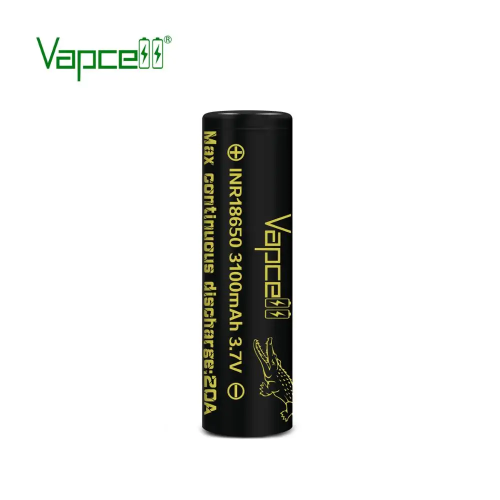 Литий ионный аккумулятор Vapcell INR 18650 3100 мАч 20 А 3 7 в аккумуляторные батареи высокой
