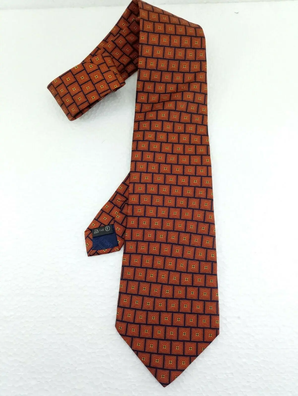 Галстук Крутое покрытие arancione blu seta jacquard длинный бизнес/церимония - купить по