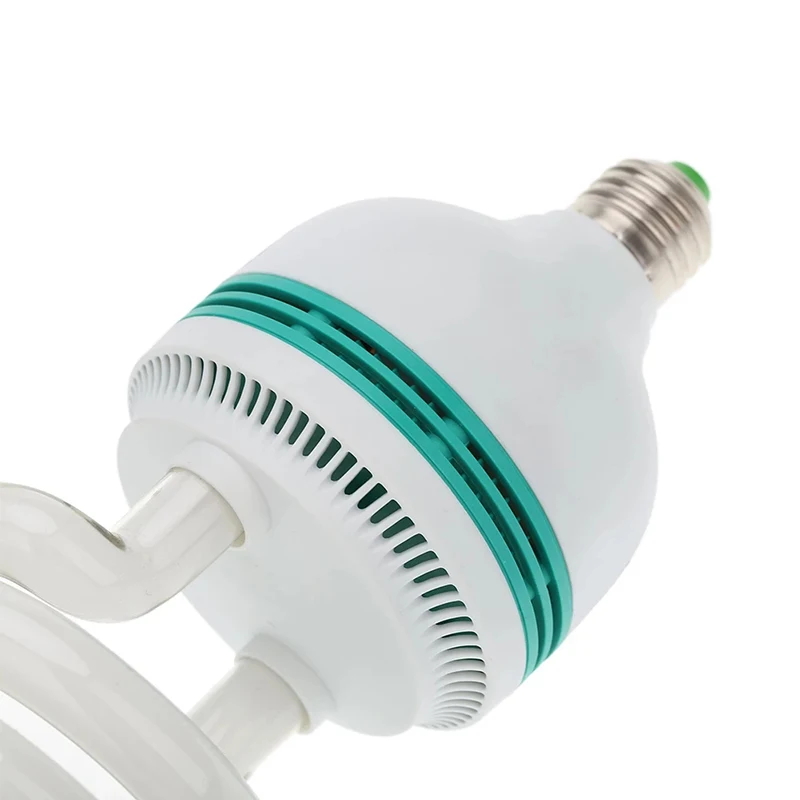 

HoneyFly Energy Saving Photography Lamp AC220-240V 200W 5500k Half Spiral Fluorescent Light Bulb Three Primary Colors