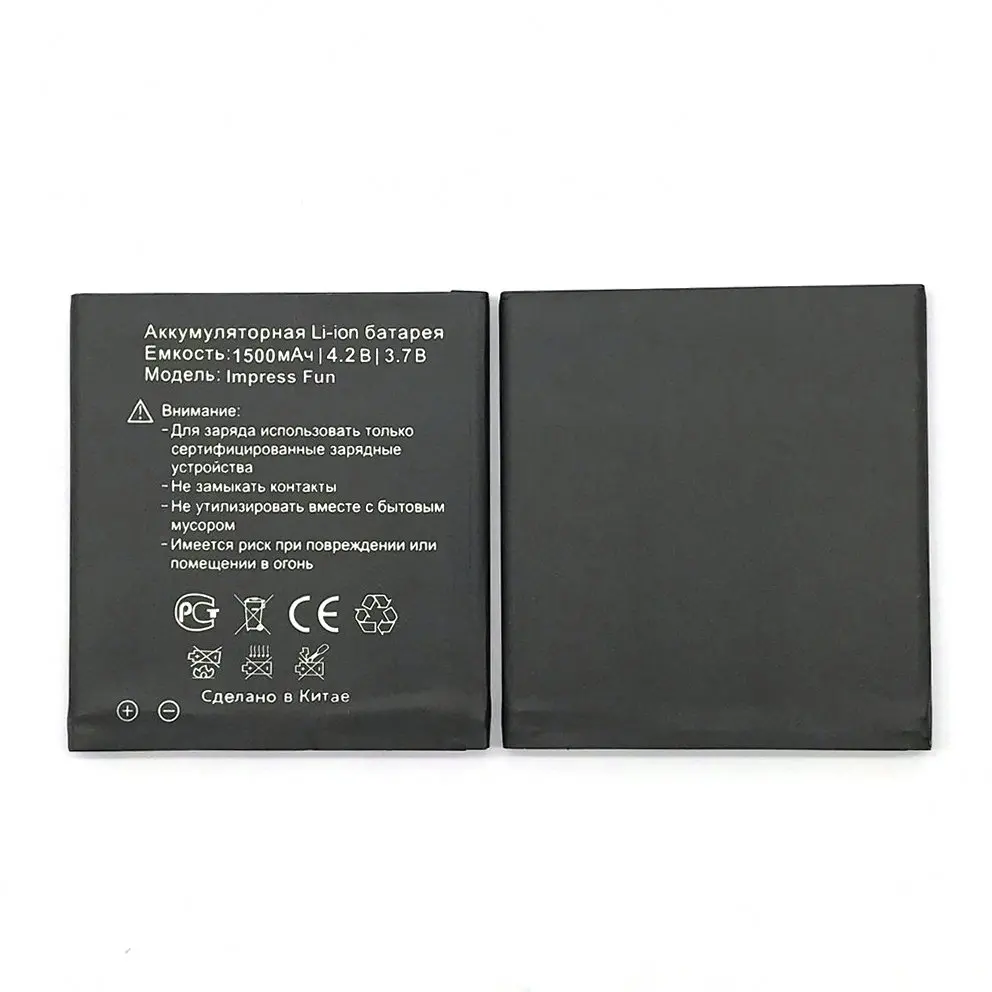 1 шт. Высококачественная новая Оригинальная батарея impress Fun для Vertex Impress мобильный