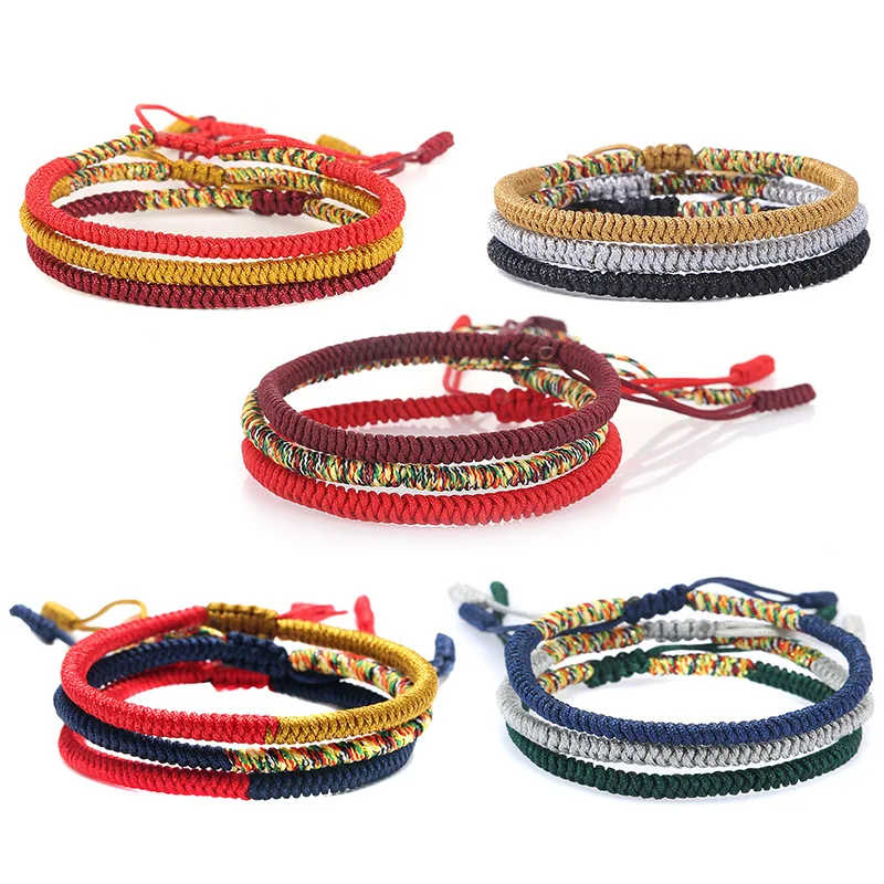 

Sale Red Thread Rope Lucky Bracelets knot Rope Ethnic Creative Jewelry Hand Woven Women Charm Lovers' Best Gift