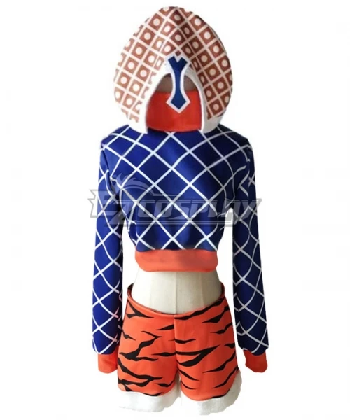 

Vento Aureo Golden Wind Guido Mista Female Girls Halloween Carnival Girls Suit Party Adult Outfit Cosplay Costume E001