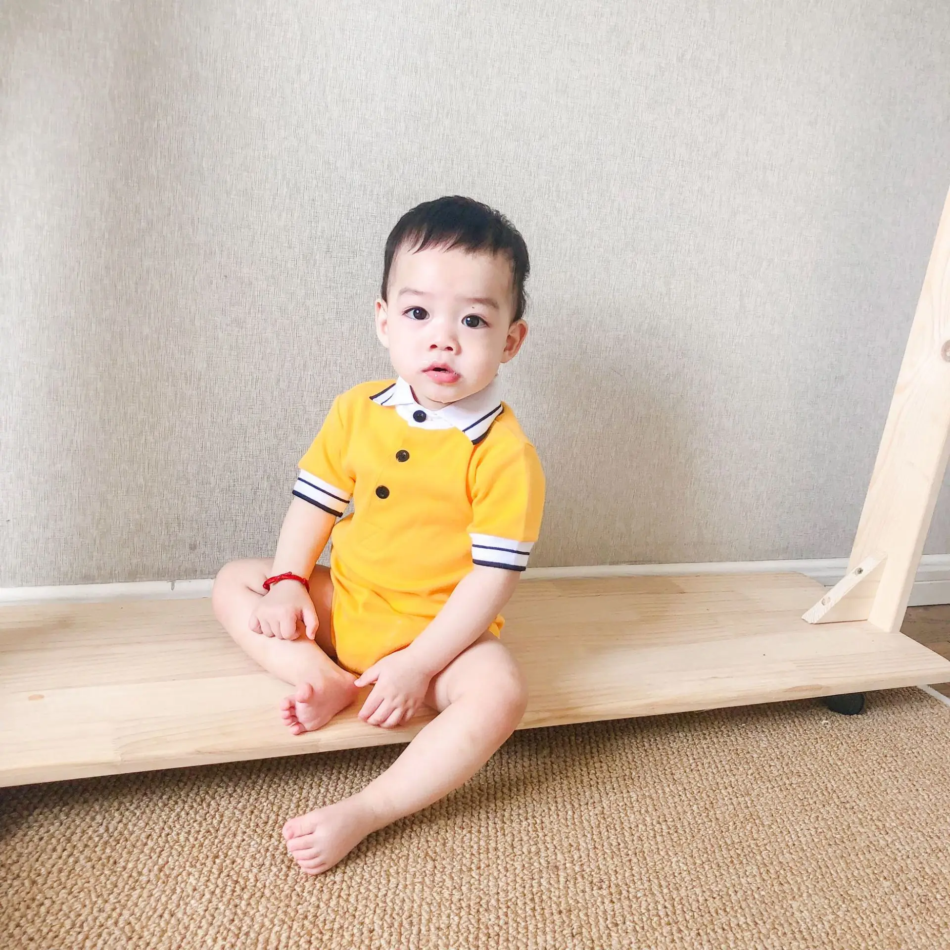 Infant Baby Twins Clothes Short Sleeve Lapel Collar Rompers Brother and Sister Clothing Solid Color One Piece Cotton Playsuit