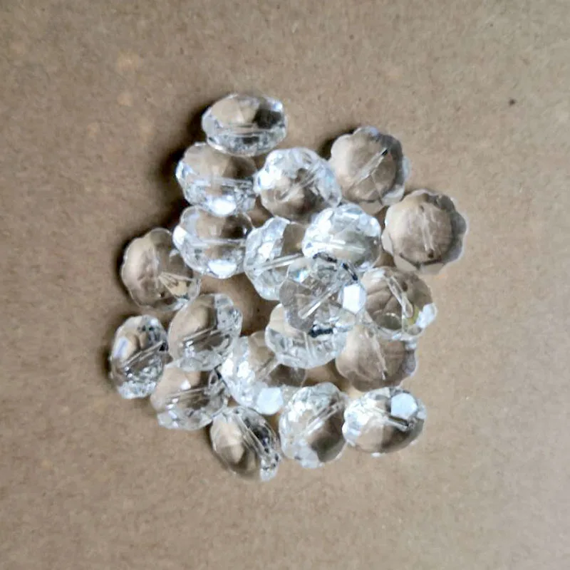 Полимерные швейные пуговицы диаметром 15 мм 50 шт. Скрапбукинг круглые прозрачные