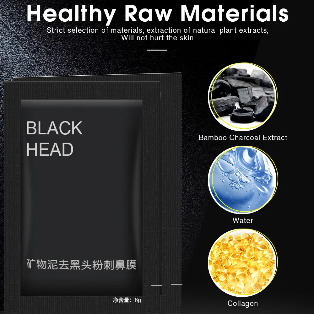 Маска для лица 5 шт./лот удаления черных точек и акне на носу | Красота здоровье