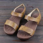 Сандалии IMTER из 100% натуральной кожи, босоножки на плоской подошве, размера плюс, летняя обувь