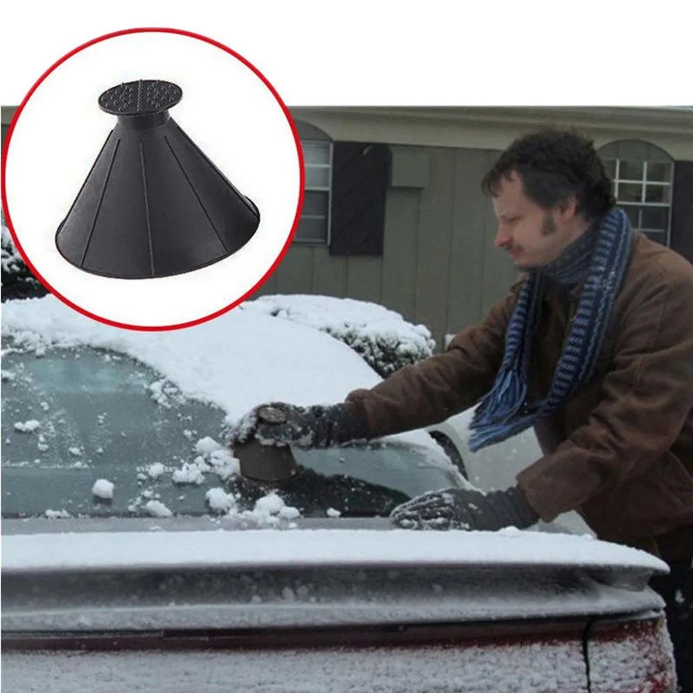 Car Windshield Scraper Remove Snow Shovel Funnel for renault scenic passat fiat 500x mitsubishi outlander Vesta lada accessories |