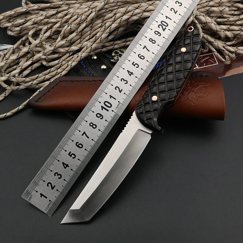 

VG10 steel straight knife EDC knive hunting for survival tactical fixed blade knife utility CSGO outdoor camping military knives