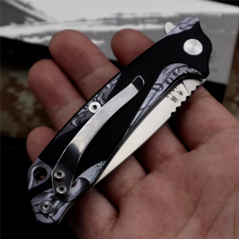 ТИГЕНД 1809 Нож D2 Сталь Складное Лезвие G10 Шарикоподшипник Карманный Армейский Ножи для Отдыха на Природе Охота Выживание Тактический Служебный ЕДК