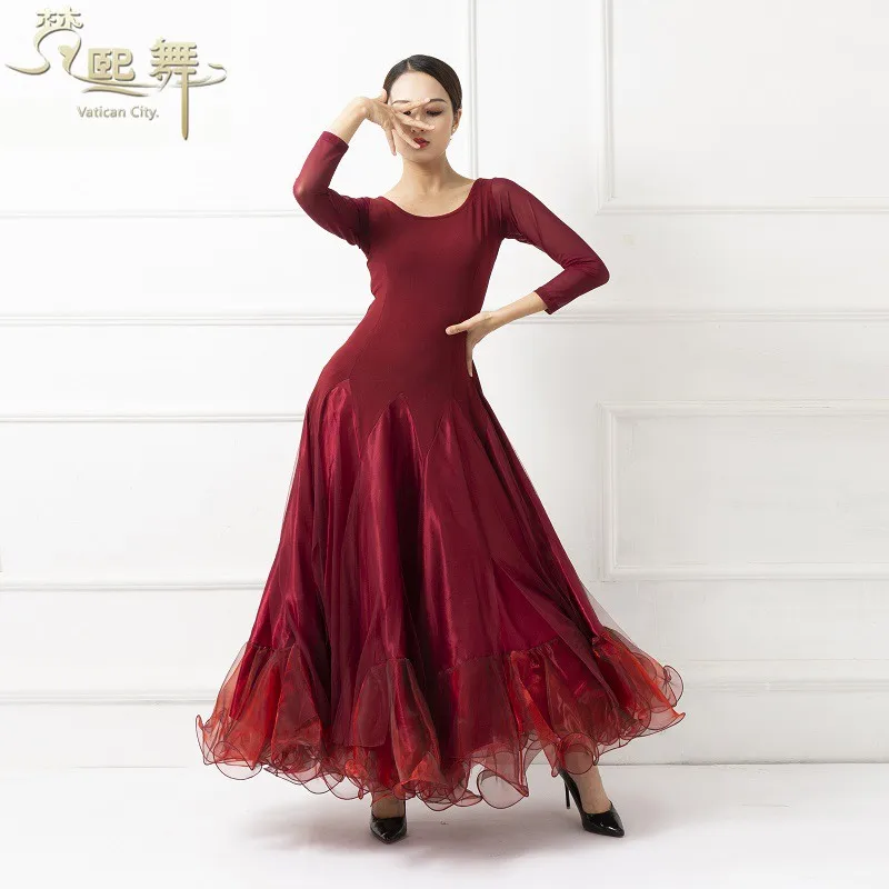 Платья для конкурса бальных танцев стандартное бальное платье с бахромой