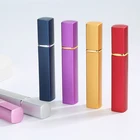 Металлический стеклянный контейнер для парфюма, 12 мл, 6 цветов