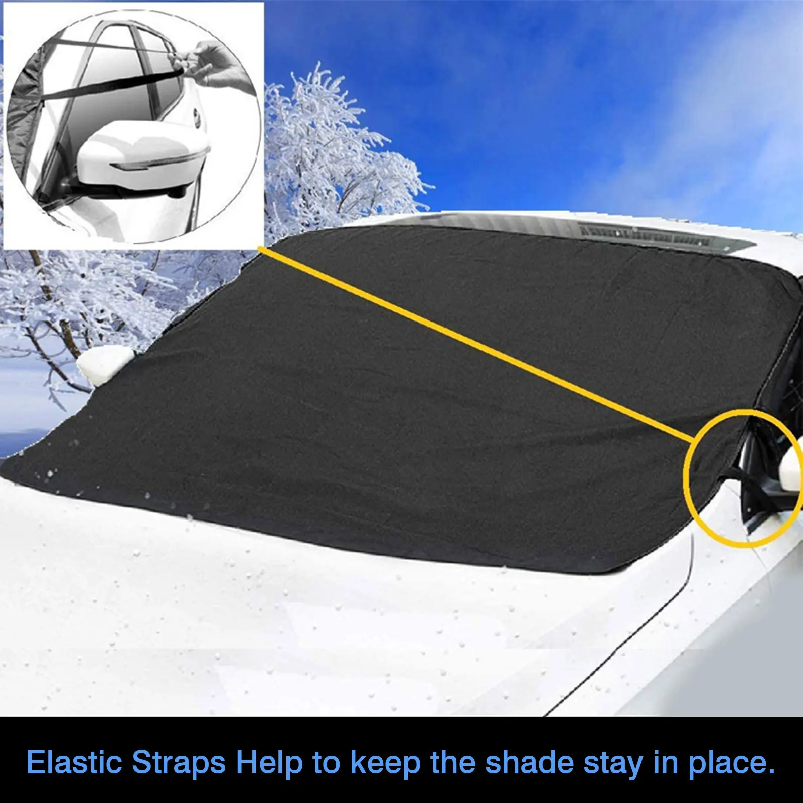 

Car Automobile Snow-Shield Waterproof Universal Front Windshield Snow Shield Covers Warm Car Windshield Thickened Ice Cover