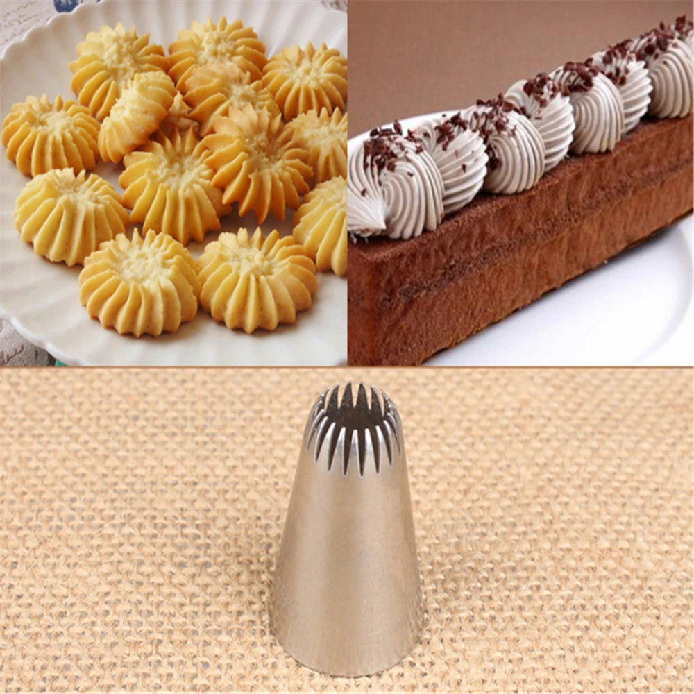

#195 New Writing Cupcake Tube High Quality Steel Cake Decorating Tips Pastry Nozzles Cake Making Tools Dessert Decorators