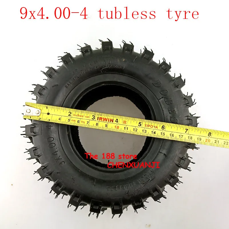 Бескамерная шина для мотоцикла 9X4.00-4 бескамерная газонокосилка гольфа