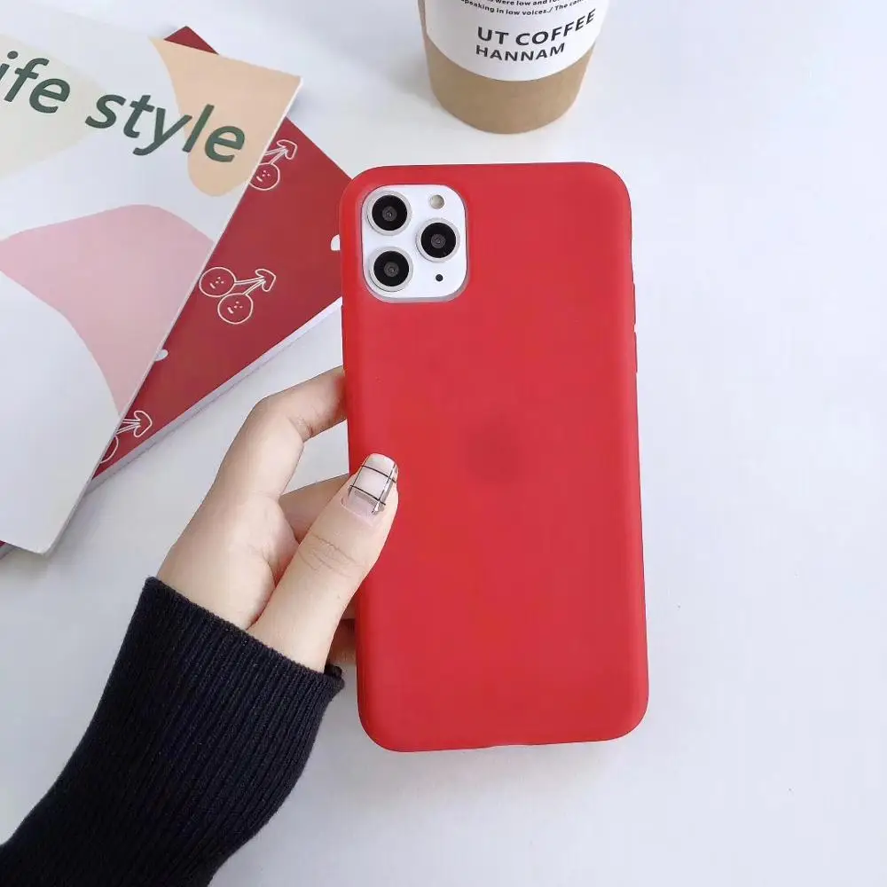Матовый Прозрачный чехол для iPhone 11 Pro X XR XS Max 8 7 6 6s Plus мягкий из ТПУ оболочка |