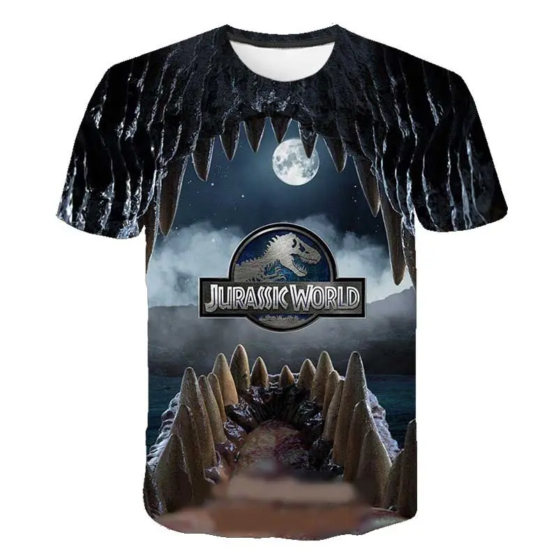 

2020 New Jurassic Park T Shirt Men Women 3D Printed T-shirt Casual Funny Tops Jurassic World Tees Children Boy Girl Cool tshirt