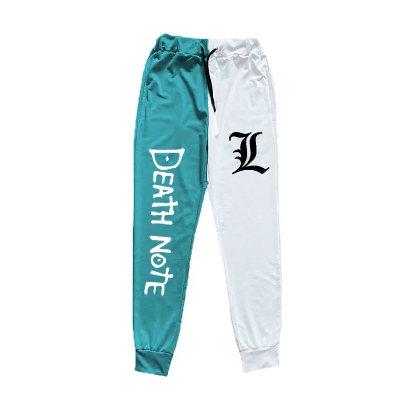 Новые японские брюки с принтом аниме Death Note для мужчин и женщин двухцветные