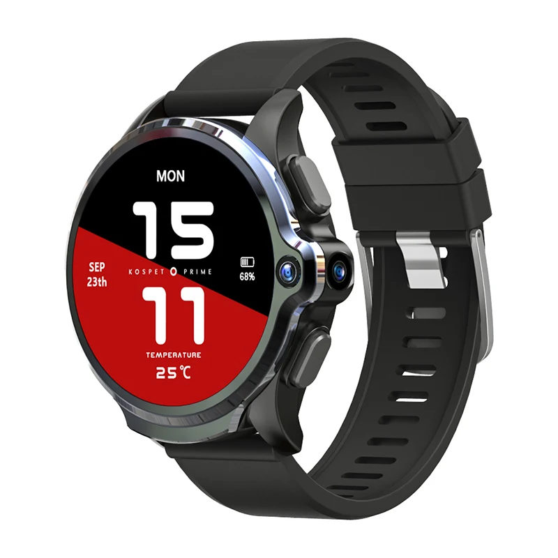 KOSPET PRIME KOSPET Prime, 3 ГБ, 32 ГБ, двойная камера, 1260 мА/ч, батарея, 4G, Смарт-часы, 1,6 дюйма, разблокировка лица, gps, спорт, Bluetooth, Android, Смарт-часы для мужчин - Цвет: KOSPET PRIME